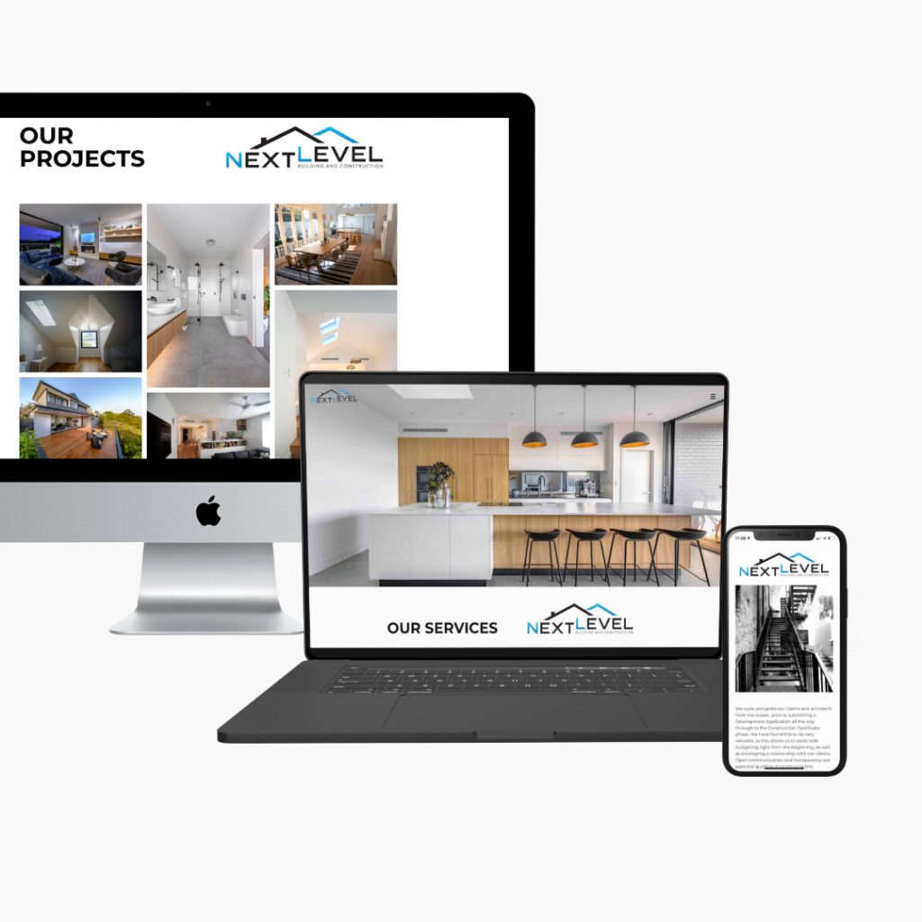 Responsive website design of Australian building company